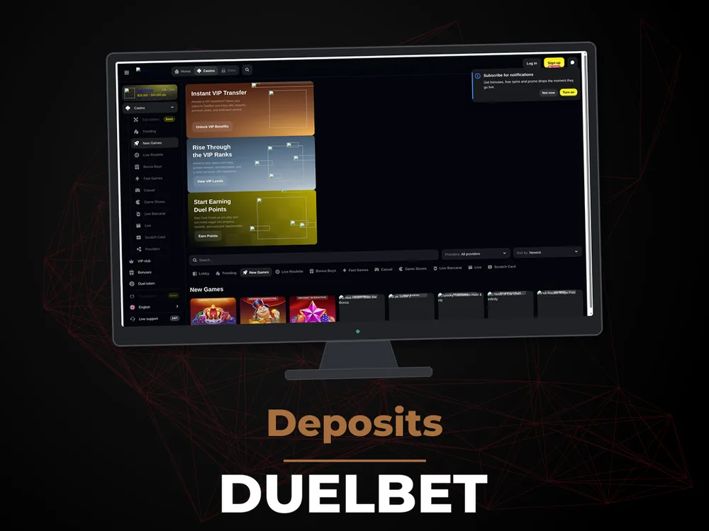 Duelbet - Deposits